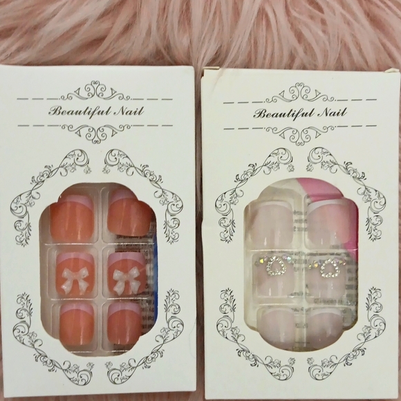 BOGO!! Brand New BEAUTIFUL NAIL FALSE TOE NAILS-2CT. - Picture 1 of 4
